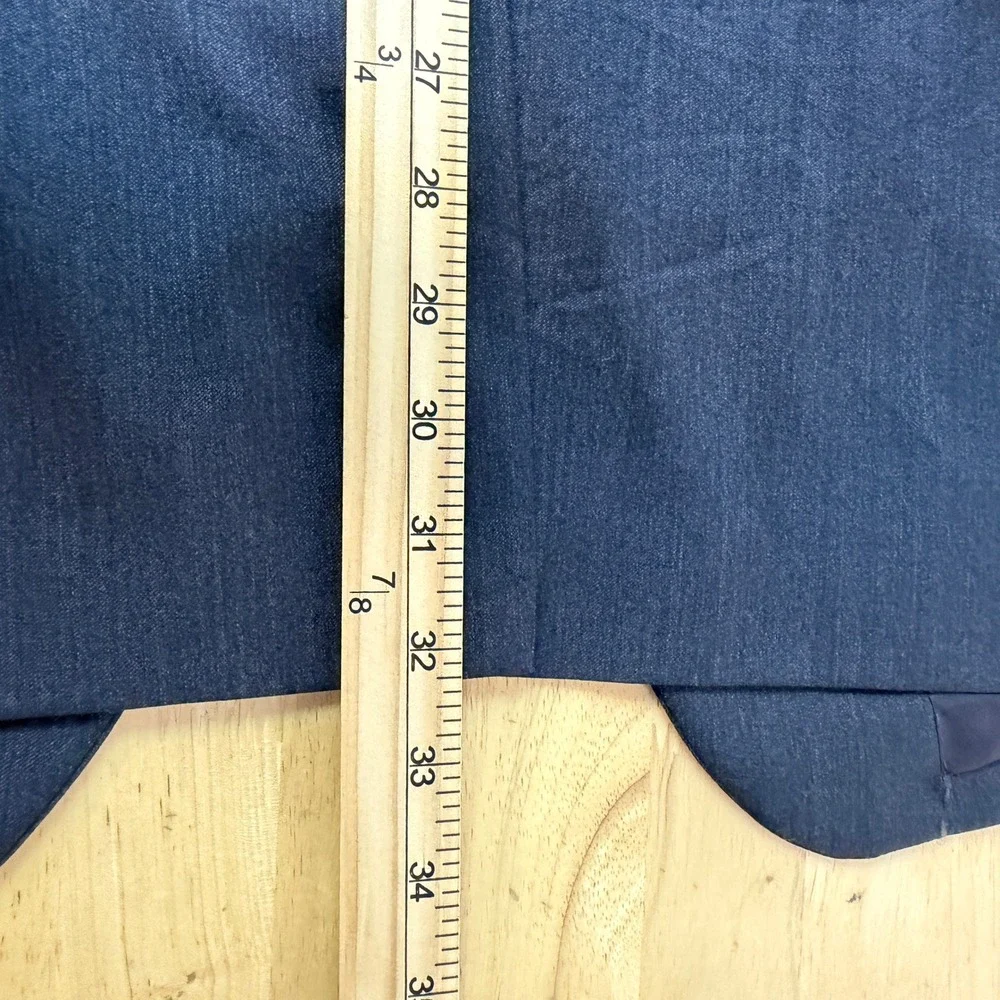 Jos. A Bank 2 Piece Suit Mens 41L 34x33 Wool Charcoal Gray Modern Flat Front